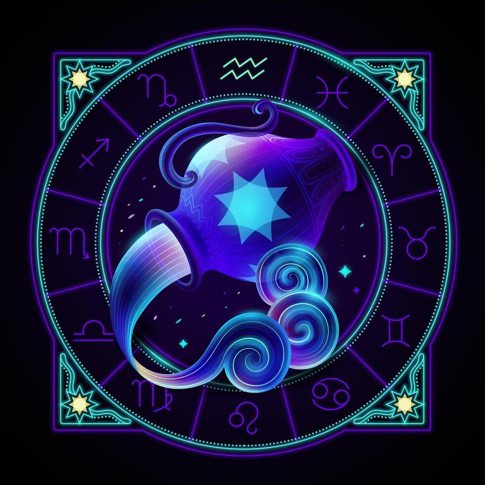 Aquarius Zodiac Icon
