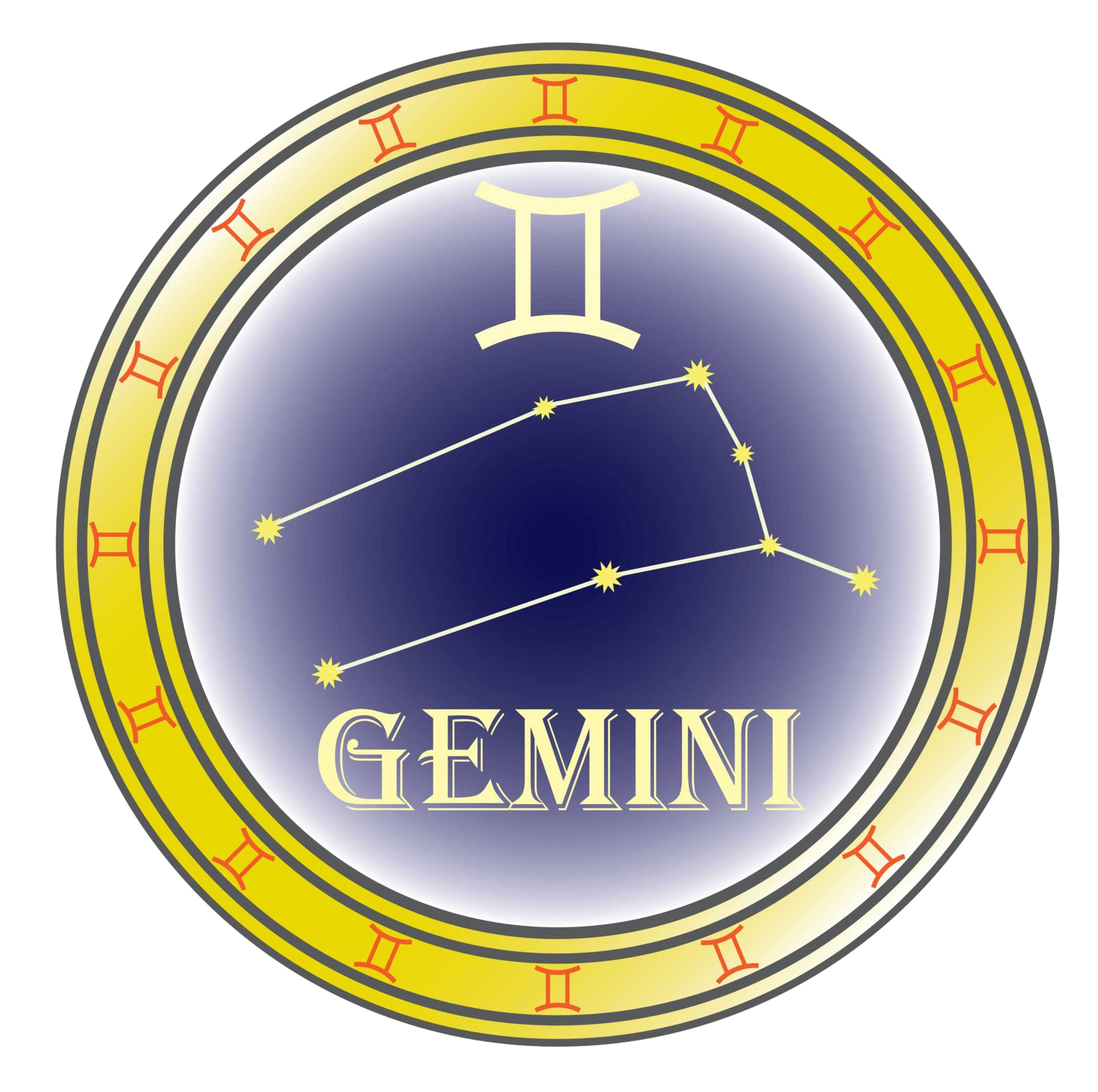 Gemini Zodiac Icon