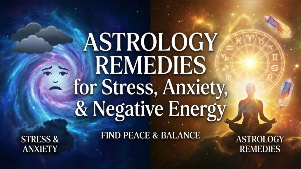 astrology remedies for stress anxiety and negative energy